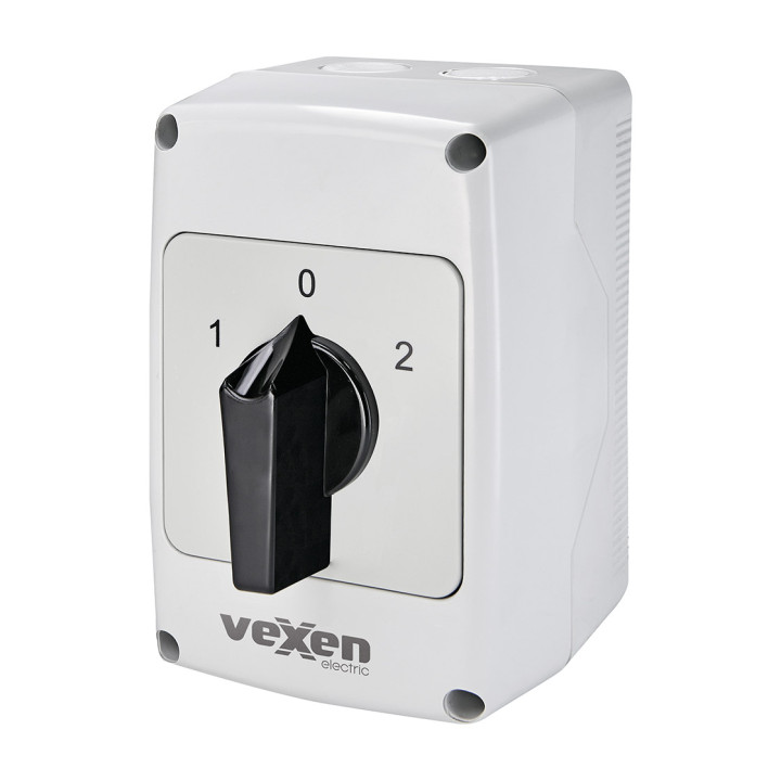 VEXEN переключатель 1-0-2 3P 32A IP65