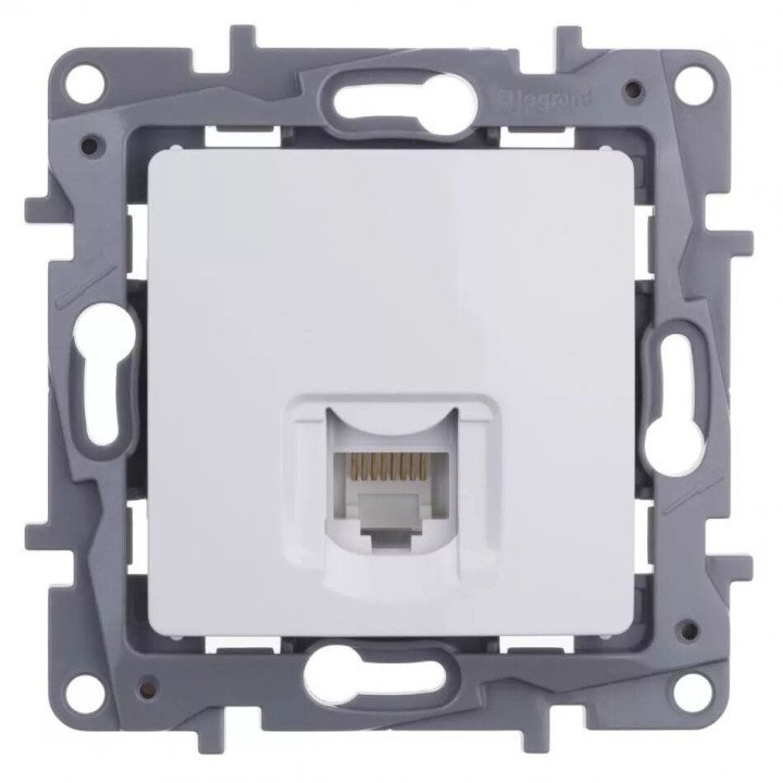 Legrand Niloe RJ45 Cat5 UTP rozete balta