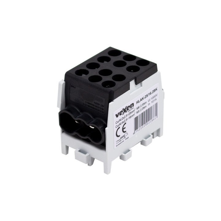HLAK terminal Al/CU 2x25-4x16mm - black