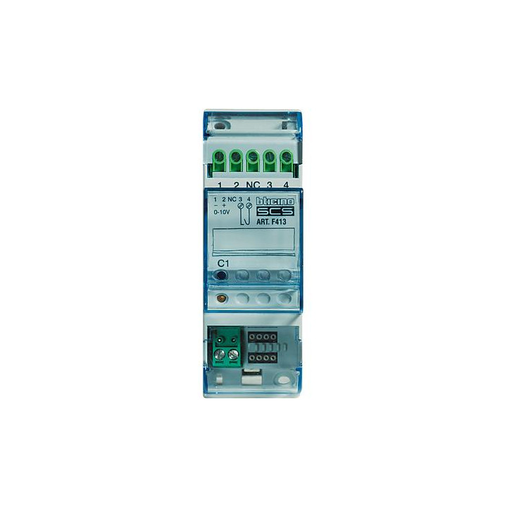 1 output dimmer for fluorescent lamps or LED with 1 to 10 V input.
