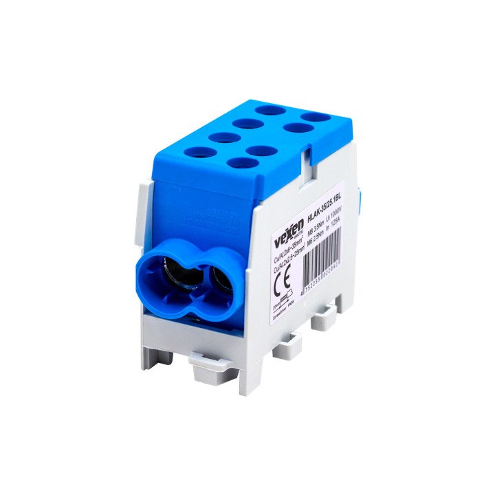 HLAK terminal Al/CU 2x35-2x25mm - blue
