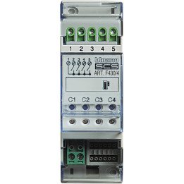 4 relay actuator for resistive load or motor valves, pumps and fan-coil.