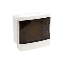 Enclosure flush mounted 4 modules with transparent door