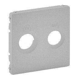 Cover plate Valena Life - TV-SAT socket - aluminium