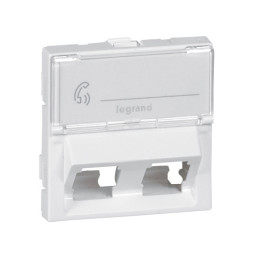 Адаптер RJ45 Mosaic, 2 Keystone