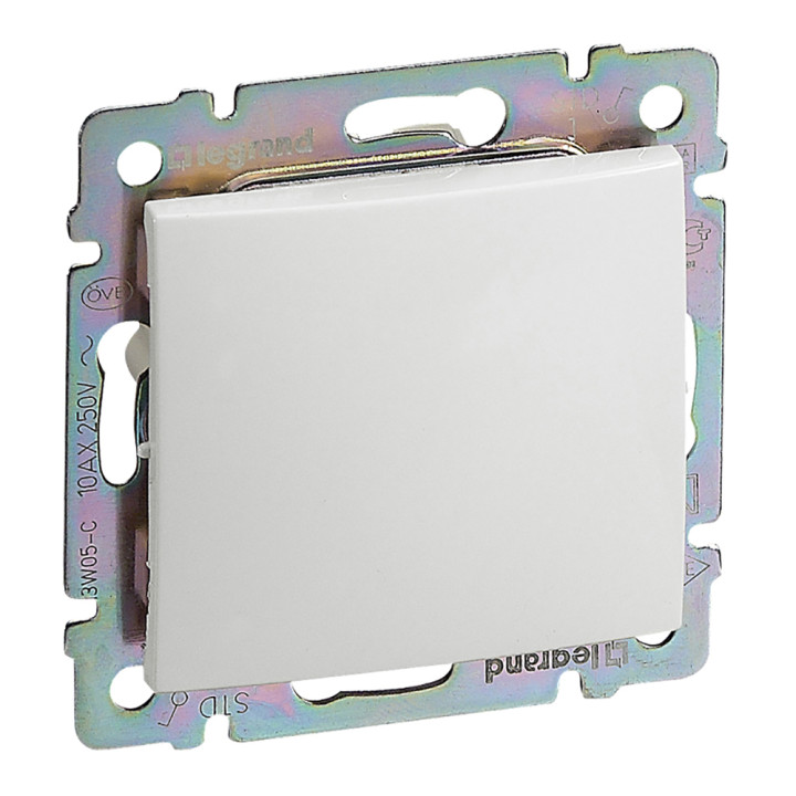 Кнопка Valena без фиксации, белая