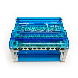 DB411 Sadales spailu bloks DIN 4x11, 125A/500V