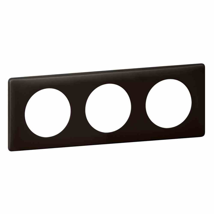 3 GANG PLATE BASALTE