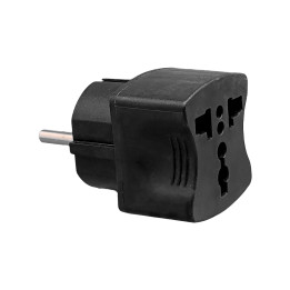 VX1128B - Universaalne, must pistiku adapter