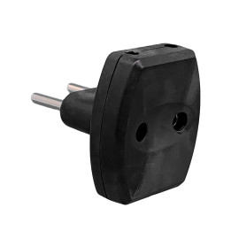 VX1119B - T-tyypin musta pistokeadapteri, 3-osainen pistoke,