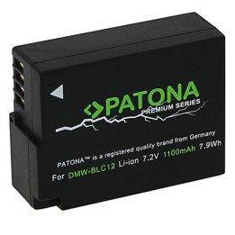 Patona PT1196 Battery for Panasonic DMW-BLC12E 1000mAh Li-Ion Premium