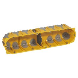 Flush mounting box EcoBatibox - 4 gang depth 50 mm - dry partitions