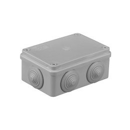 S-BOX box surface mounting IP65 120x 80 x50mm with glands grey