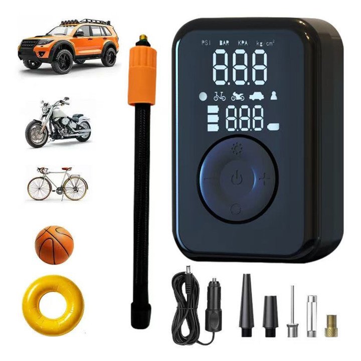 Patona PT4223 Travel Mini Compressor with Powerbank, LED SOS, LCD