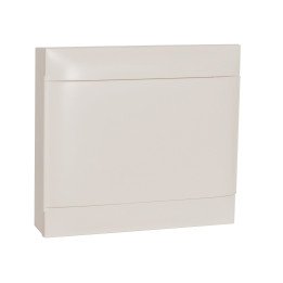 LEGRAND 2X18M SURFACE CABINET WHITE DOOR EARTH + NEUTRAL TERMINAL BLOCK