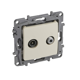 TV/SAT LITE 10DB IVORY