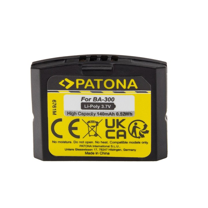 Patona PT6761 Replacement Battery for Sennheiser BA300/HC BA-300 140mAh Li-Pol 3.7V