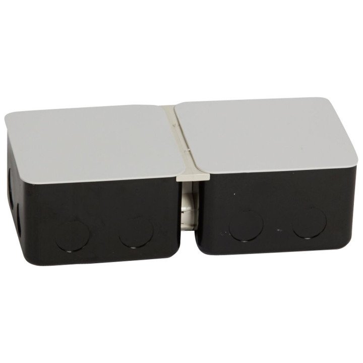 Metal flush-mounting box for installation in concrete floor - 2 x 3 modules