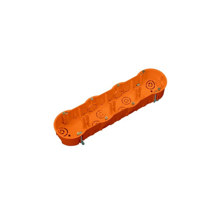 Junction box for gypsum 4-gang 4x68/46mm orange 650C