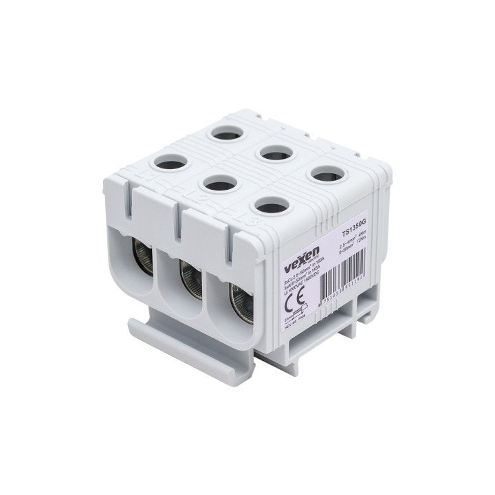 TS1350G 3L universal terminal block Al/Cu 3x1x2,5-50mm2