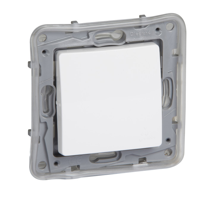 Niloe surunupp - NO-NC - 1-osaline IP44 -6 A -250 V -automaatsed klemmid -valge