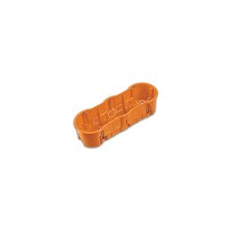 Junction box for gypsum 3-gang deep 3x68x60mm orange 650C