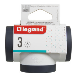Legrand MOP premium sadalītājs 3v. balts/melns