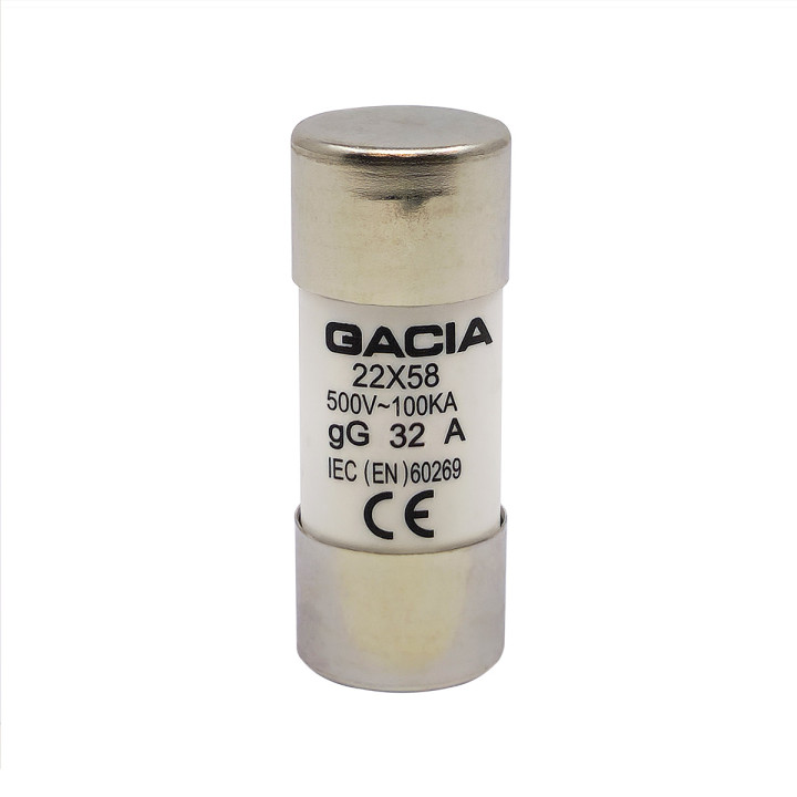 22x58 gG 32A цилиндрический предохранитель 500VAC
