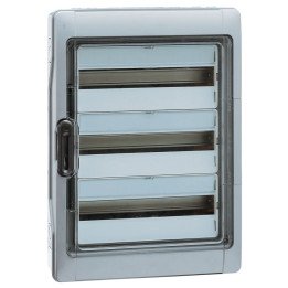 Plexo3 cabinet 36 modules surface mounting IP65 IK09 with PE+N terminal blocks