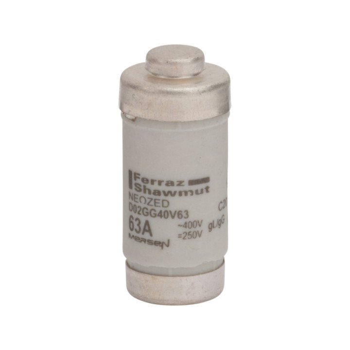 Neozed D0 fuse-link gG, 400VAC, D02, 63A, copper
