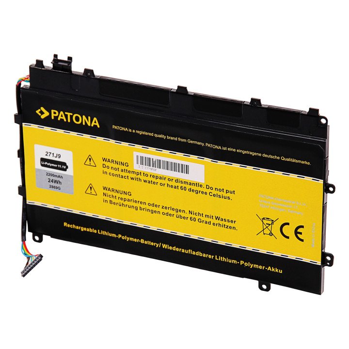 Patona PT2869 Laptop Battery for Dell Latitude 7360/13 7000 (11.1V, 2200mAh, Li-ion)