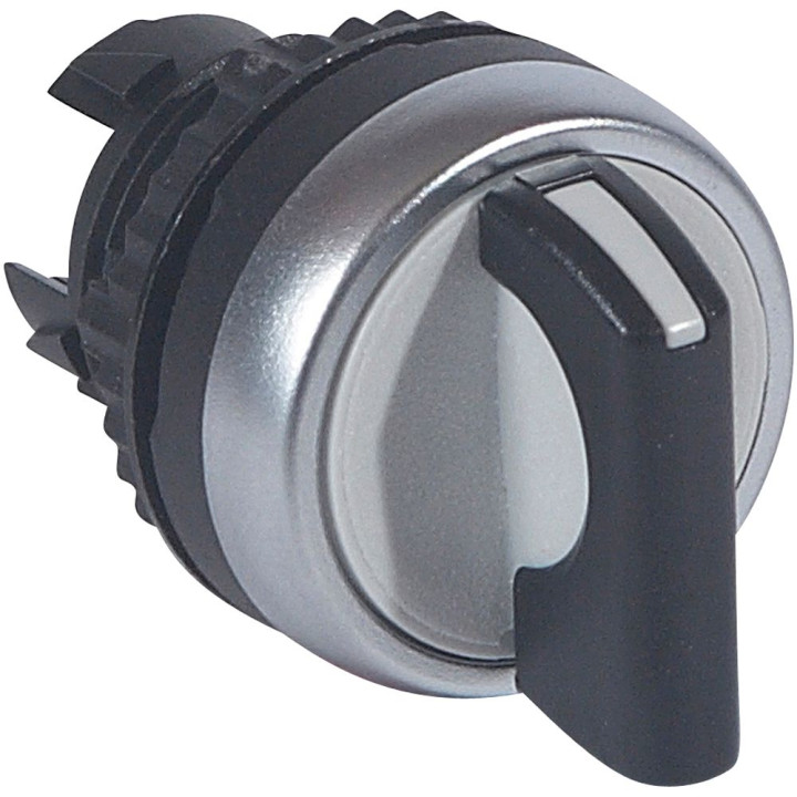 Osmoz non illuminated std handle selector switch - 2 stay-put positions - black
