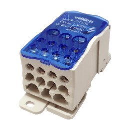 DT500 distribution block 500A in flexi bar; out 2x35mm2, 5x16mm2, 4x10mm2