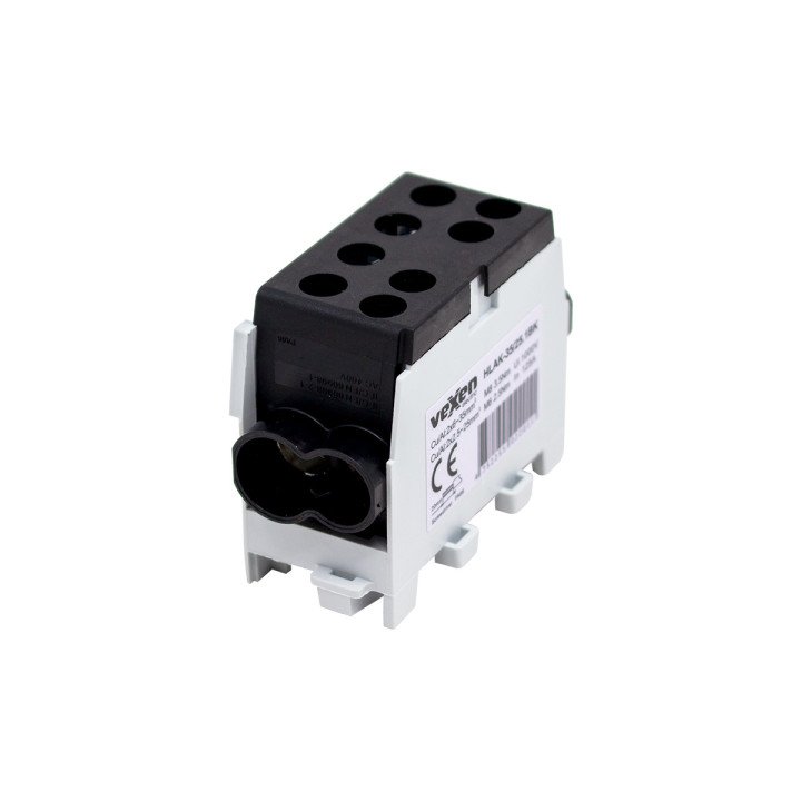 HLAK terminal Al/Cu 2×35-2×25 mm melns