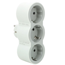 MOP SCH 3X2P+E STANDARTINIAI PRIEKINIAI IŠJUNGTAI BALTA/PILKA
