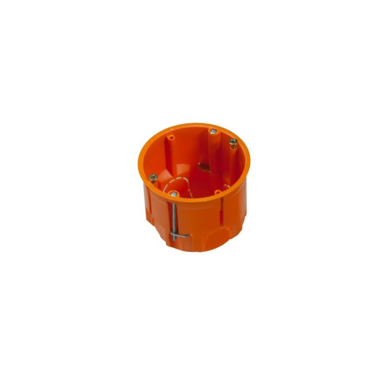 Junction box for gypsum 1 -gang deep 68x60mm orange 650C
