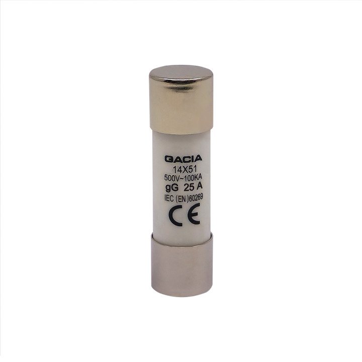 14x51 gG 25A cylindrical fuse link 500VAC