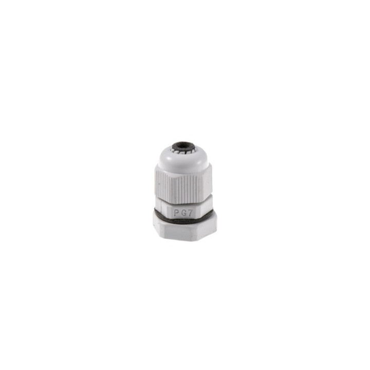 Cable gland grey PG7 PVC IP67