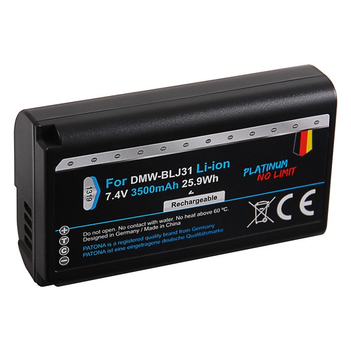 Patona PT1319 Battery 3500mAh Li-Ion for Panasonic DMW-BLJ31