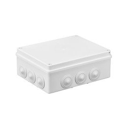 S-BOX box surface mounting IP65 240x190x90mm with glands white