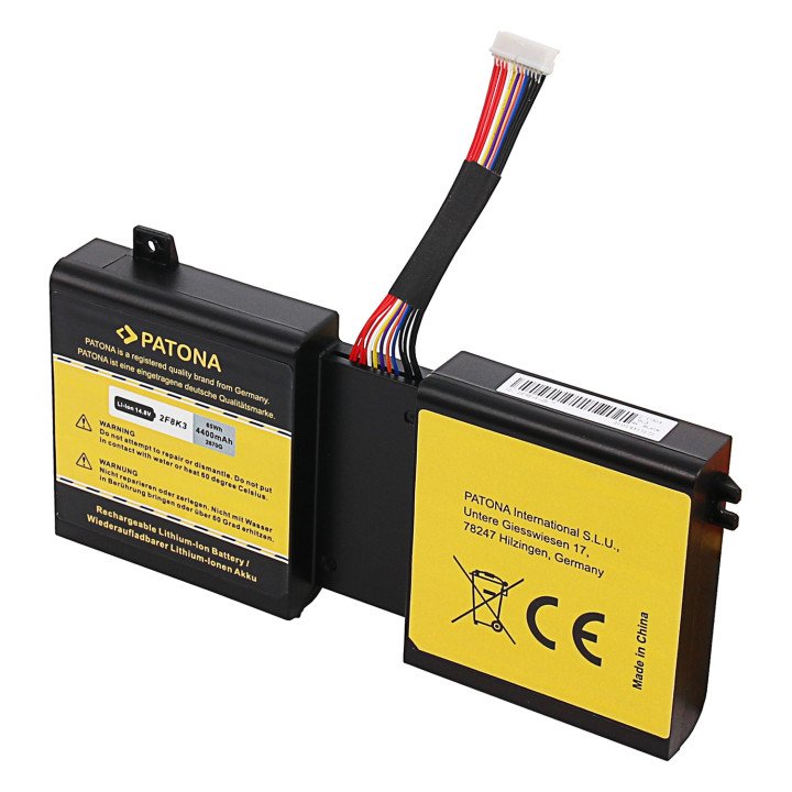 Patona PT2870 Laptop Battery for Dell Alienware A17/A18 4400mAh 14.8V Li-ion 2F8K3