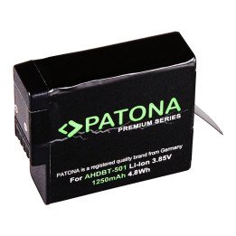 Patona PT1268 Battery for GoPro Hero 5/6/7/8, 1250mAh Li-Ion Premium