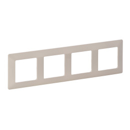 Plate Valena Life - 4 gang - ivory