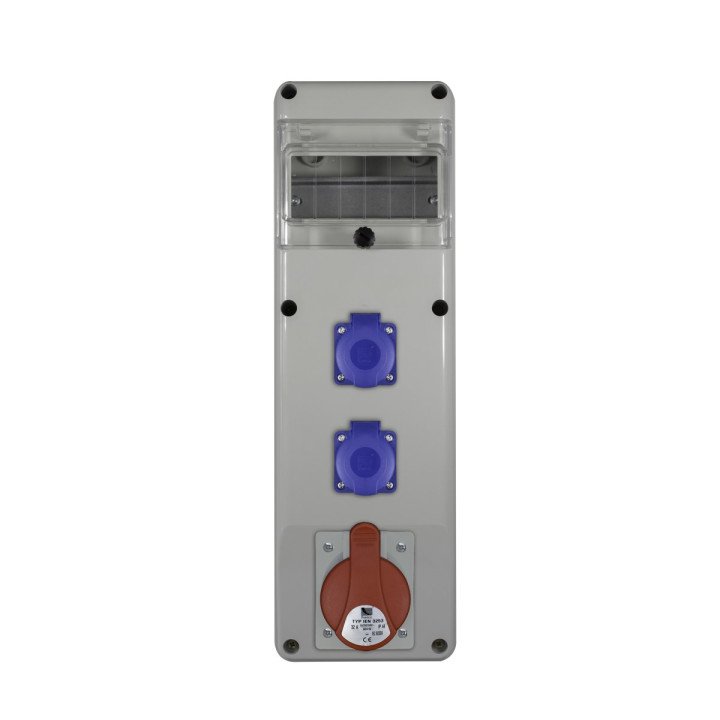 R-BOX SLIM 6S 1x16A/5p, 2x230V
