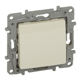 Push-button Niloe - NO-NC - 1-gang - 6 A - 250 V - automatic terminals - ivory