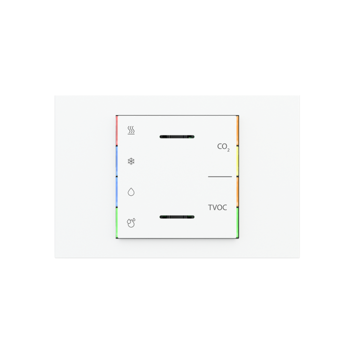 Rectangular Plate 71 (Form/Flank/NF) (80x121) 1 window (60x60) Pure white Plastic
