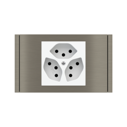 Ekinex накладка Form/Flank/NF 80x121 mm никель металл EK-PRS-GBR