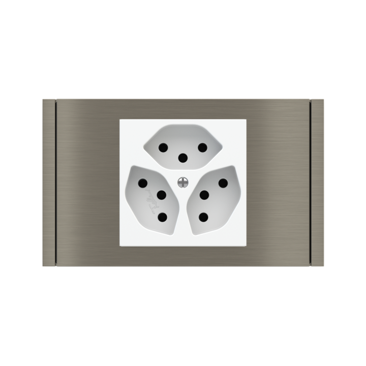 Rectangular Plate 71 (Form/Flank/NF) (80x121) 1 window (60x60) Metal Nickel