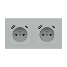 Ekinex накладка Form/Flank/NF 80x151 mm серый Fenix NTM EK-P2P-FGE