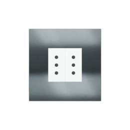 Ekinex plāksne 20venti 98x98 mm melns metāls EK-SQP-CBM